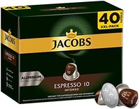 JACOBS 咖啡胶囊 可制备 Espresso Intenso (仅短时制备)，超大包装XXL(5 x 40粒)