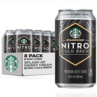 STARBUCKS 星巴克 -RTD Coffee Nitro Cold Brew、Splash of Sweet Cream、9.6 盎司 8 件装