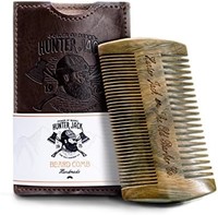 Beard Comb Kit for Men - 非常适合头部*、胡须和胡子 - 手工制作优质凉鞋木质 -
