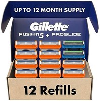Gillette 吉列 Fusion5 男士剃须刀片-10个刀芯+ 2个刀芯-12个一包