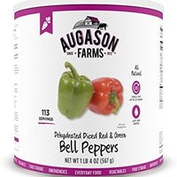 Augason Farms dehydrated diced 红色 & green BELL peppers # 10罐装，567 gram