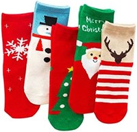 YXBQueen 圣诞袜儿童袜子圣诞礼物儿童