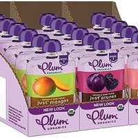 Plum Organics Plum ***s 婴儿食品袋 |第一阶段 |百变包| 3.5 盎司 99g |新鲜食品挤压 |对于婴儿、儿童、幼儿