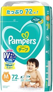 Pampers 纸尿裤 纸尿裤 清爽护理 (6-11 kg) 72片 【Amazon.co.jp】