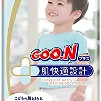 GOO.N 大王 Plus+ 裤子 XL 码(*多 44 磅)中性款 38 支日本上拉皮肤舒适设计,日本制造