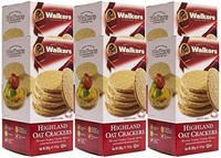 Walkers Shortbread 高地燕麦饼干，9.9盎司/280克（6盒装），传统燕麦饼干