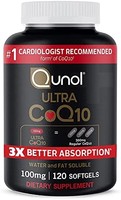Qunol Ultra CoQ10 100mg 水和脂溶性补充形式辅酶Q10 120粒软胶囊（新老包装随机发货）