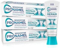 SENSODYNE 舒适达 Pronamel Intensive牙釉质修复牙膏,适用于敏感牙齿,强化牙釉质,清新 - 3.4 盎司 96.4克(3 件装)