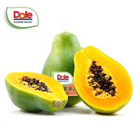 Dole 都乐 菲律宾木瓜 2只装单果600g新鲜当季水果非转基因木瓜