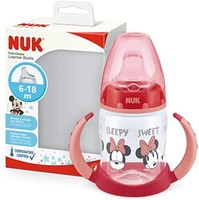 NUK 迪士尼米奇First Choice+ 学习水瓶 | 6 – 18 个月 | 150 毫升 |防漏饮水嘴 | 不含 BPA | 红色