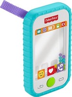 Fisher-Price #Selfie 趣味手机，婴儿摇铃，镜子和出牙玩具，多种颜色，10 英寸（约25.4厘米）