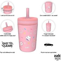 zak! designs Zak Designs DreamWorks Gabby's Dollhouse Kelso 幼儿杯,适合旅行或在家使用