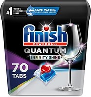 finish 亮碟 Quantum Infinity Shine 洗碗机洗涤剂-强力球-有史以来非常完美的清洁度和光泽感，70片