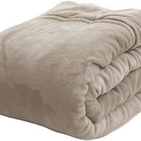 AQUA 加棉 毛毯 厚款 毛毯 mofua 双层 (180×200cm) 灰色 冬用