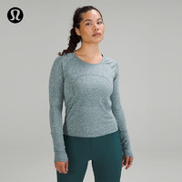 lululemon 丨  女士运动长袖T恤 2.0 *Race LW3FQFS 碧玉绿/白 4