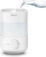 Levoit 卧室顶部填充加湿器 易于填充和清洁 26db 静音冷雾空气加湿器