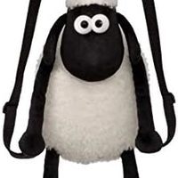 Shaun the Sheep 小羊肖恩 女士背包，黑色和白色，33 厘米