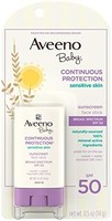 Aveeno 艾惟诺 儿童面部防晒霜，连续保护敏感的肌肤，含SPF 50，0.5盎司，14克（3包）