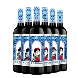 TORRE ORIA 奥兰小红帽 葡萄姑娘 干红葡萄酒 750ml * 6瓶 国产新疆红酒