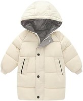 XIFAMNIY 婴儿儿童冬季外套羽绒服防风轻便冬季夹克连帽外套 2-6T