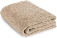 Love Cashmere * 羊绒床毯 - 浅自然色 - 定制 - 苏格兰制造, 裹毯