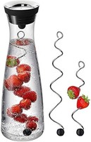 WMF 福腾宝 基础款水瓶和2个水果插串，透明，3件