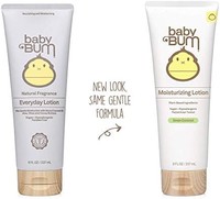 Baby Bum Brush Baby Bum 日常乳液保湿婴儿润肤露，适用于敏感肌肤，含有乳木果和可可脂，香味，无麸质和纯素，237ml