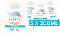 Dove 多芬 Baby Dove 多芬保湿婴儿乳液 3 件装(3 x 200 毫升)