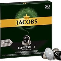 JACOBS 咖啡胶囊 Espresso Ristretto，浓度12/12，200粒兼容Nespresso，10 x 20杯