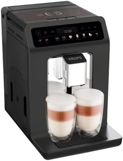 KRUPS 克鲁伯 EA895N40 Evidence One 自动咖啡机，意式浓缩咖啡，卡布奇诺咖啡，流星灰，17 种饮品选择