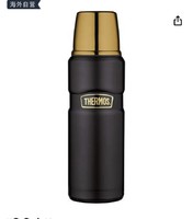 THERMOS 膳魔师 King 真空保温瓶 470毫升 黑色和金色