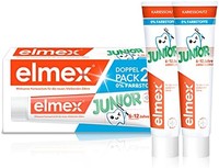 Elmex 艾美适 儿童牙膏，双支装（2 x 75 毫升） - 适合 6-12 岁儿童的牙膏，味道温和