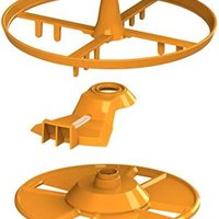 baby brezza 更换搅拌轮，锁定盖，和测量轮组又名橙色部件