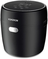 YOKEKON 低糖电饭煲 小号 2 升,迷你电饭机和不锈钢蒸锅,适合 2 – 4 人使用,8 合 1 智能控制多功能