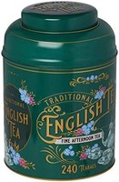 New English Teas 复古维多利亚时代茶叶罐装，240 个英式下午茶包