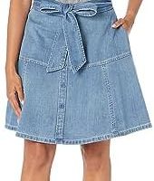 Shoshanna 女式 Lima 短袖牛仔针织组合连衣裙