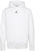 AIR JORDAN Jordan 男孩青少年经典套头衫儿童尺码 M、L、XL, 白色/黑色小徽标, 大