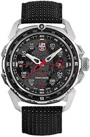 LUMINOX 鲁美诺斯 ICE-SAR 北极 XL.1201 男式手表 46 毫米 - 银色/黑色日期功能 200 米防水蓝宝石玻璃, 黑色//白色,