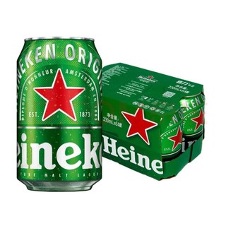 Heineken 喜力 经典330ml*6听 喜力啤酒