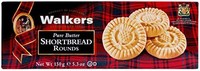 Walkers Shortbread 圆形酥饼饼干,5.2 盎司(约 150.3 克)盒装(4 件装)