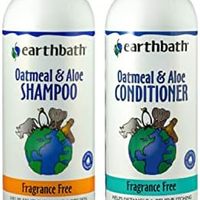 earthbath 燕麦和芦荟洗发水和护发素宠物*套装 - 瘙痒,干性皮肤缓解,美国制造 - 不含香料,16 盎司