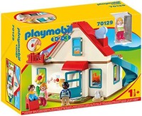 prime会员：playmobil 摩比世界 1.2.3 家庭拼插玩具 70129，具有铃声和音效，适用于18个月以上儿童