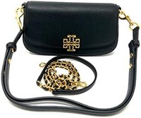 TORY BURCH 138772 Britten 可转换斜挎包 黑色, 黑色//白色