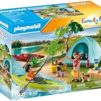 prime会员：playmobil 摩比世界 Family Fun 71425 帐篷,露营,帐篷场