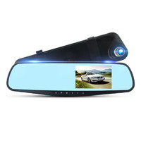 小米 MI）手机通用后视镜1080p汽车行车记录仪单双镜头带电子狗带倒车影像 2.4普清版{单镜头}标配+不