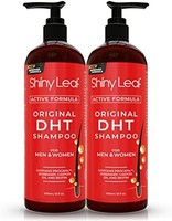 Shiny Leaf DHT 阻断脱发洗发水，男士和女士，活性成分，DHT 用于毛发生长，减少脱