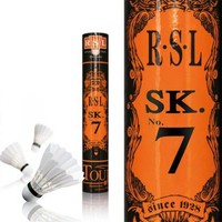 RSL 亚狮龙 SK7号 羽毛球 黑橙色 77速 1桶装