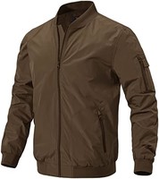 Gopune 男式防风飞行员夹克轻质风衣户外高尔夫时尚外套