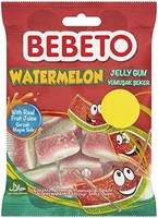 Bebeto Watermelons 软糖，碳酸耐嚼糖果，清真认证糖果，单包装，70g