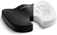 ComfiLife 高级舒适座垫 - 用于办公椅汽车座椅的垫子 - 缓解背部和坐骨问题（黑色）